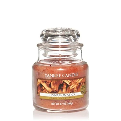 Image of Yankee Candle Scented Cinnamon Stick Small Jar Burn Time: Up to 30 Hours