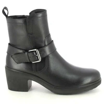 Image of Metropole Zurich Full Grain Leather Women&#039;s Ankle Heel Boots