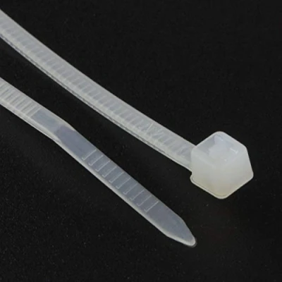 Image of enTie Natural White Cable Ties 2.5mm x 160mm Nylon 66 UL Approved [100 Pack] [160mm 2.5mm]
