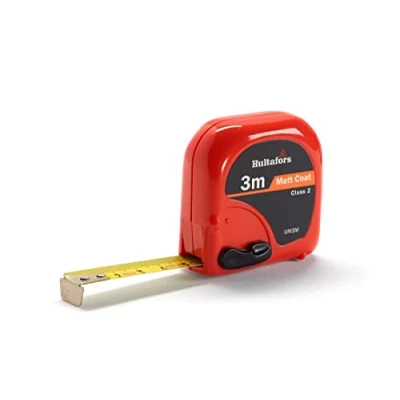 Image of Hultafors 369003 UM3M Short Steel Tape Black/Red