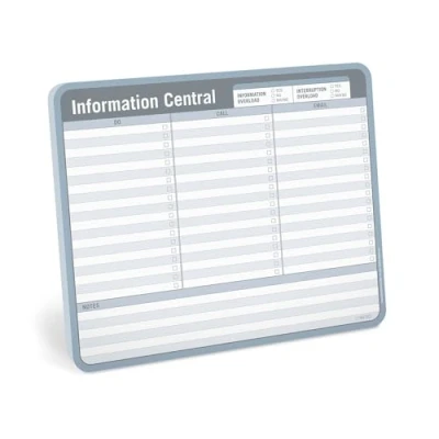 Image of Knock Information Central Paper Mouse Pad, to Do List Note Pad Tear Off Info (Blue/Gray, Off, 9.5 x 8 inches)