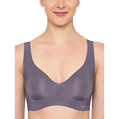 Image of Sloggi Women&#039;s Zero Feel Bralette Ex Bustier, Mauve Grey, XS UK