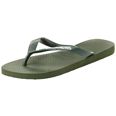 Image of Havaianas Unisex Top Brasil Logo, Olive Green, 6/7