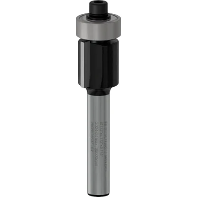 Image of Bosch 2608628637 Laminate Trim Ball Bearing Pilot Bit with Two Flutes and Tungsten Carbide (Diameter 12.7mm)