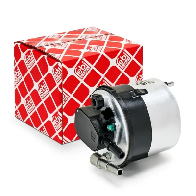 Image of 30783135 Fuel Filter FEBI BILSTEIN 108974 with heating, In Line FORD: FIESTA 6, Focus 2, C Max, VOLVO: V50, C30, S40 II
