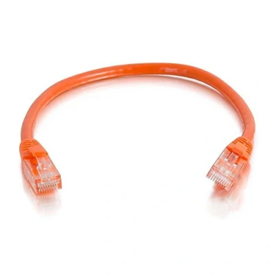 Image of C2G 83605 2M Orange Cat5e Ethernet RJ45 High Speed Network Cable, LAN Lead Unshielded PVC UTP Patch Cable