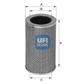 Image of 27252T Oil Filter UFI 25.402.00 Insert