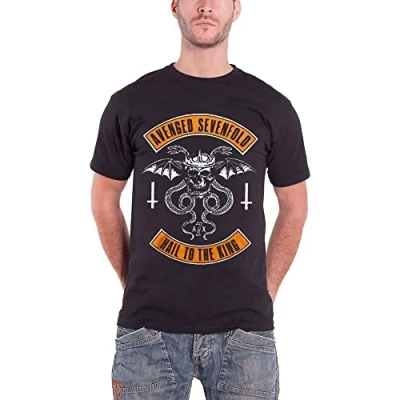 Image of Avenged Sevenfold Men&#039;s Hail To the King Short Sleeve T Shirt, Black, XX Large