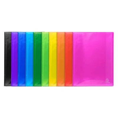 Image of Exacompta Ref 85570E Iderama Collection Semi Rigid Display Book 240 x 320mm in Size, Suitable for A4 Documents, 50 Pockets Assorted Colours (Pack of 12)