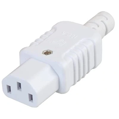 Image of CONNECTOR, C13 REWIREABLE STRAIGHT WHITE