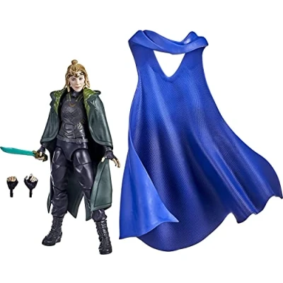 Image of Marvel Legends Series 15 cm Scale Action Figure Toy Marvel’s Sylvie, Premium Design, 1 Figure, 3 Accessories, and Build a Part Multicolor