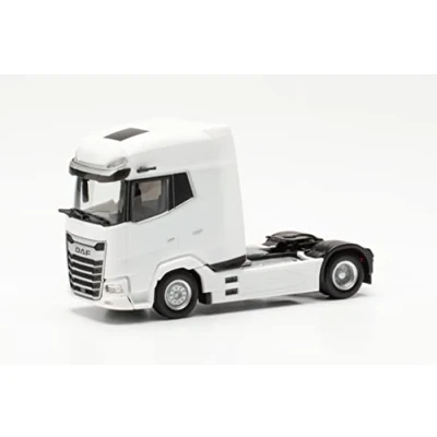 Image of herpa 316033 DAF XG+ Tractor, True to its Original Scale of 1:87, Plastic Truck for Diorama, Made in Germany, Model Building, Collectors Edition, Colour: White Miniature