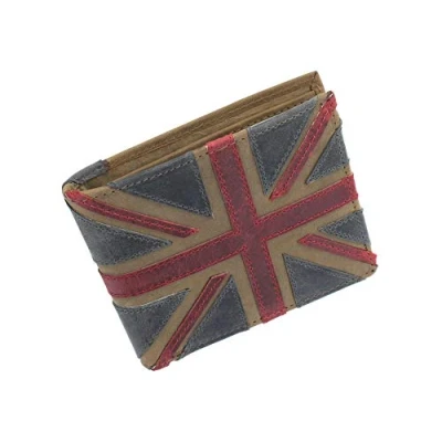 Image of Mala Leather Union Jack Collection Wallet RFID Blocking 198_29 Brown