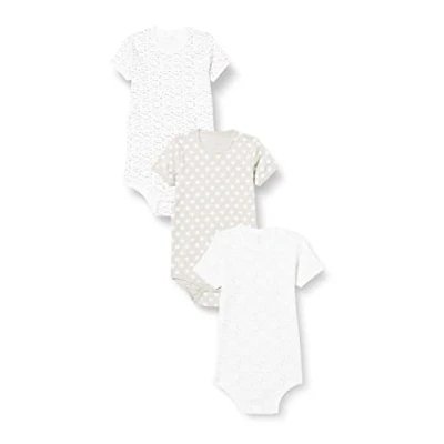 Image of Care Baby Body Kurzarm, 3er Pack Light grey (142), 86