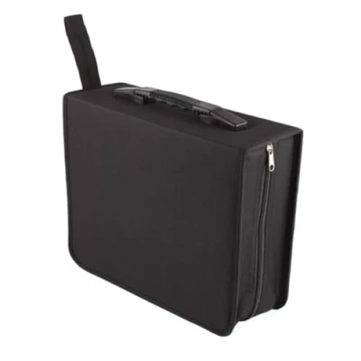 Image of CD Case Disc Carry 520 Capacity Holder Protector DVD Portable Travel Wallet Protective Zipper Car Storage Bag