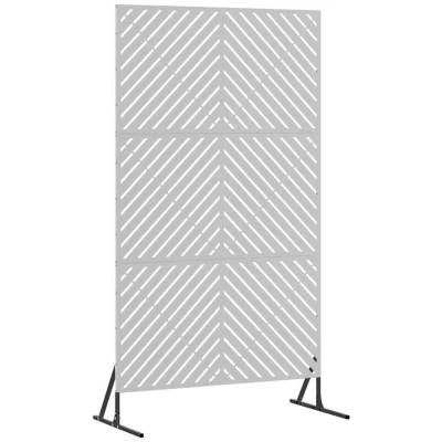 Image of vidaXL Privacy Screen 100x50x180 cm Galvanised Steel