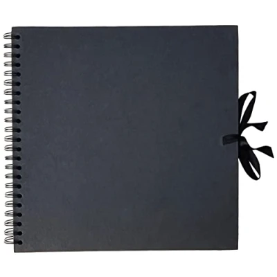 Image of Artemio Scrapbooking Spiral Album Black Kraft, 30 cm x