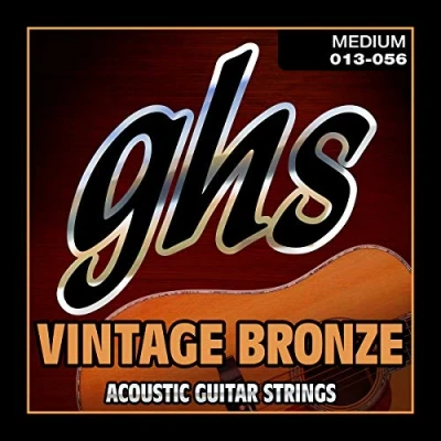 Image of GHS VNM 13 56 Medium Vintage Bronze Acoustic String Set