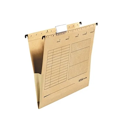 Image of Herlitz UniReg 10843373 Suspended Folders with Pleats Pack of 25 Brown (German Import)