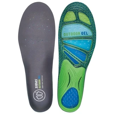 Image of Sidas Unisex Outdoor Comfort Gel Sole, unisex, CSEESOUTDGEL19, green, FR : XL (Taille Fabricant XL:44 45)