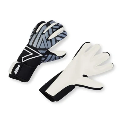 Image of Mitre Impel Junior Goalkeeper Gloves Shock Absorption Extra Grip, Black/Grey, Size 6