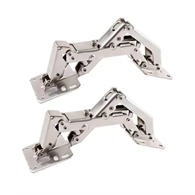 Image of 2X Qrity Pack of Kitchen Cabinet Door Hinges Cupboard 170 Degree + 16 Fixing Screws Large Angle No Slot Required Easy to Install