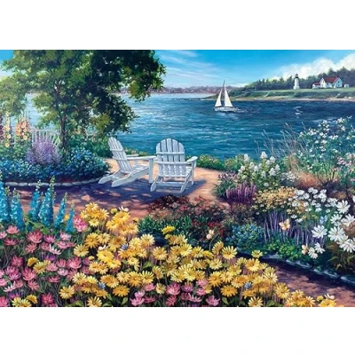 Image of Cobble Hill 1000 Piece Puzzle Seashore Sample Poster Included
