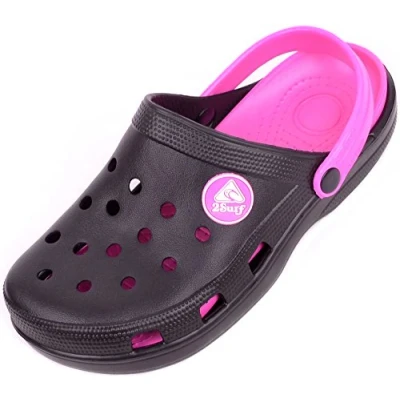 Image of ABSOLUTE FOOTWEAR Ladies/Womens Summer/Holiday/Beach/Pool/Garden Clogs/Sandals/Shoes Black UK 6