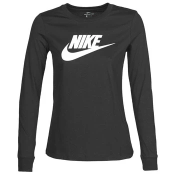 Image of Nike W NSW TEE ESSNTL LS ICON FTR women&#039;s in Black