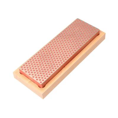 Image of Diamond Whetstone 150mm Wooden Box Red 600 Grit Fine DMTW6F