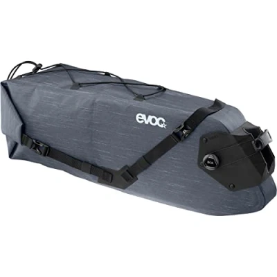 Image of EVOC SEAT Pack BOA WP 12, Practical Saddle Bag (Waterproof Bike Bag, Lightweight Accessories, Rear Volume: 12 l), Carbon Grey