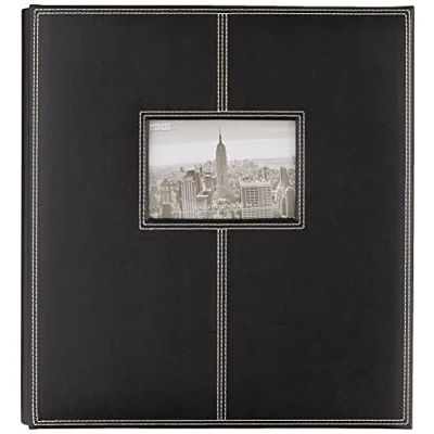 Image of Pioneer Photo Albums Album, Faux Leather, Black
