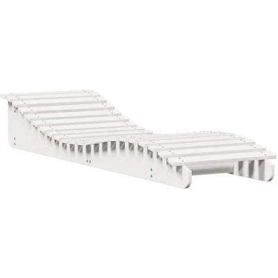 Image of vidaXL Sun Lounger White 205x60x31.5 cm Solid Wood Pine