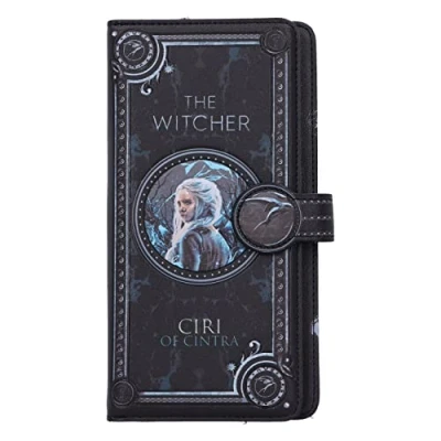 Image of Nemesis Now The Witcher Ciri Embossed Purse 18.5cm, PU Leather, Black, Officially Licensed Merchandise, Purse, 4 Cash and 12 Card Compartments