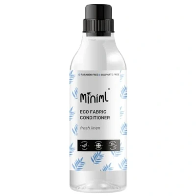Image of Miniml Eco Fabric Softener 1L Fresh Linen Scented All Natural for Sensitive Skin 100% Vegan &amp; Cruelty Free (50 Washes)