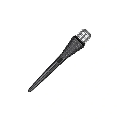 Image of Target Darts Conversion Point Swiss Grooved Black 30mm Points Convert Soft Tip To Steel