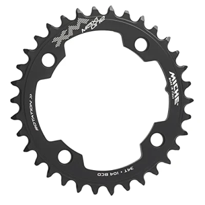 Image of Miche XM Maxi One 104 BCD E Bike Chainring, Black, 34t
