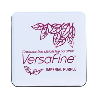 Image of Tsukineko VersaFine Ink Pads for Stamping Purple, Imperial Purple Small Water resistant, Opaque, Archival Embossing