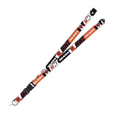 Image of Rico Industries NFL Football Chicago Bears 19&quot; x 1&quot; Premium Unisex Adult Safety Breakaway Lanyard Flash