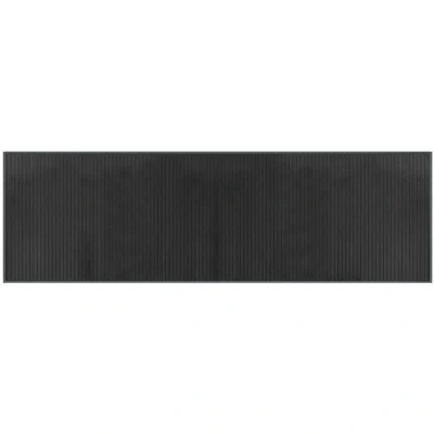 Image of vidaXL Rug Rectangular Grey60x200 cm Bamboo