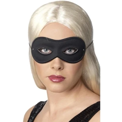 Image of Smiffys Farfalla Eyemask, Black , Eyemasks Fancy Dress, Adult Dress Up Eye masks