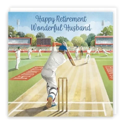 Image of Hunts England Cricket Fun Retirement Card For Husband Milo&#039;s Gallery Sport Retiring Fan