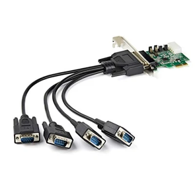Image of StarTech.com PCI Express serielle Schnittstellenkarte (4 port, RS232, 16950 UART, 256 Byte FIFO Cache, Windows and Linux)