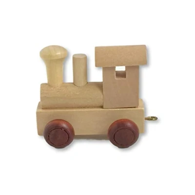 Image of Childrens Personalised Wooden Alphabet Letter Train A Z Name Set All Letters Available (Front Carriage)