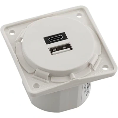Image of Berker USB Charging Socket 230 V Double 3A A+C Int 926202509