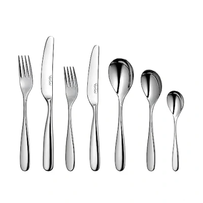 Image of Robert Welch Stanton Bright, 7 Piece Cutlery Place Setting. Made from Stainless Steel. Dishwasher Safe.