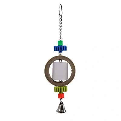 Image of Paper Dispenser Shreddable Parrot Toy (Medium) with Roll for Shredding Toys African Grey, Shredder Tape And Cage Chew Toys, Perch Budgie Swing