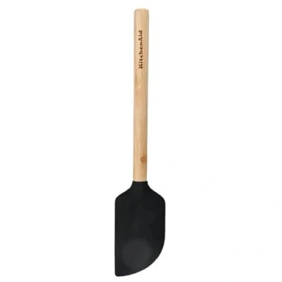 Image of KitchenAid Bamboo Scraper Spatula with Silicone Head