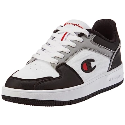 Image of Champion Rebound 2.0 Low B Gs Sneakers, Bianco Grigio Nero Ww014, 5.5 UK