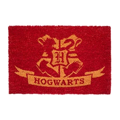 Image of Grupo Erik Official Harry Potter Hogwarts Door Mat 15.7 x 23.6 Inches / 40 60 cm Coconut Coir Eco Friendly 100 Percent Indoor and Outdoor Gifts